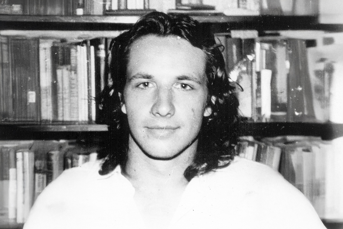 Василий Марфин на 1 курсе физико-механического факультета, 1983 год