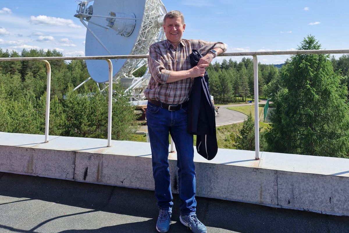 Вместе с детьми Фёдор Николаевич побывал в обсерватории «Светлая» в Ленинградской области