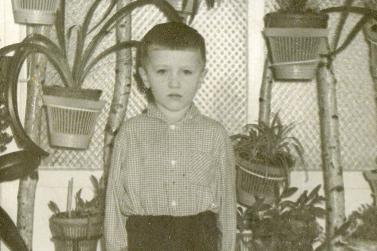 Михаил Симчук в детстве
